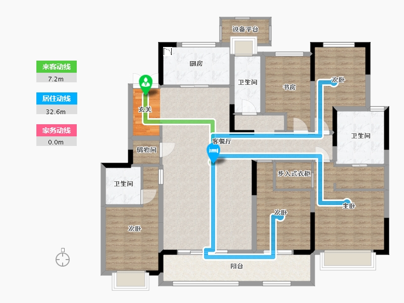 江苏省-常州市-新城・璞樾春秋-155.37-户型库-动静线