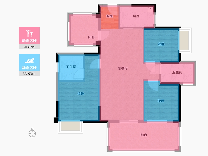 广西壮族自治区-南宁市-中建邕和府-81.65-户型库-动静分区