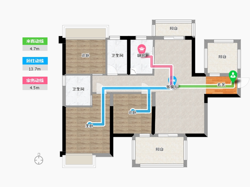 广西壮族自治区-南宁市-中建邕和府-93.54-户型库-动静线