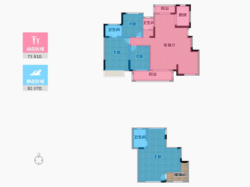 四川省-成都市-领地天府�m台-144.23-户型库-动静分区