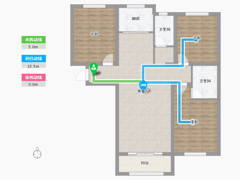 河北省-石家庄市-汇君城-96.82-户型库-动静线