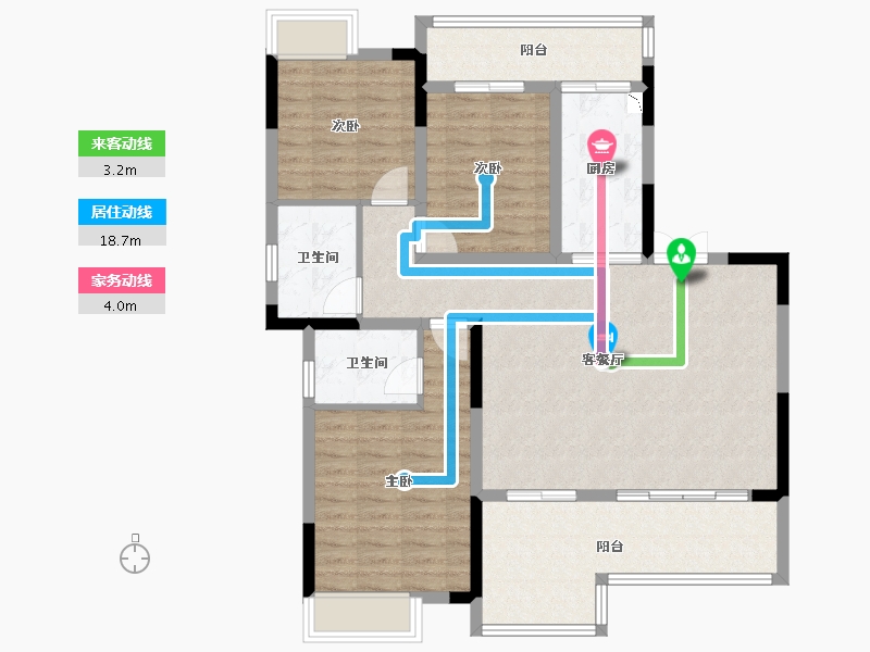 四川省-广安市-御溪湖畔-103.20-户型库-动静线