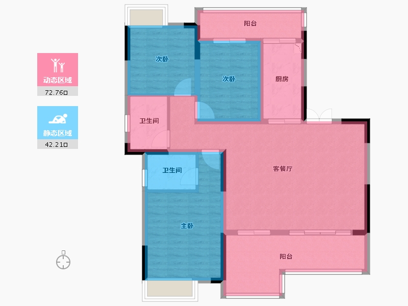 四川省-广安市-御溪湖畔-103.20-户型库-动静分区