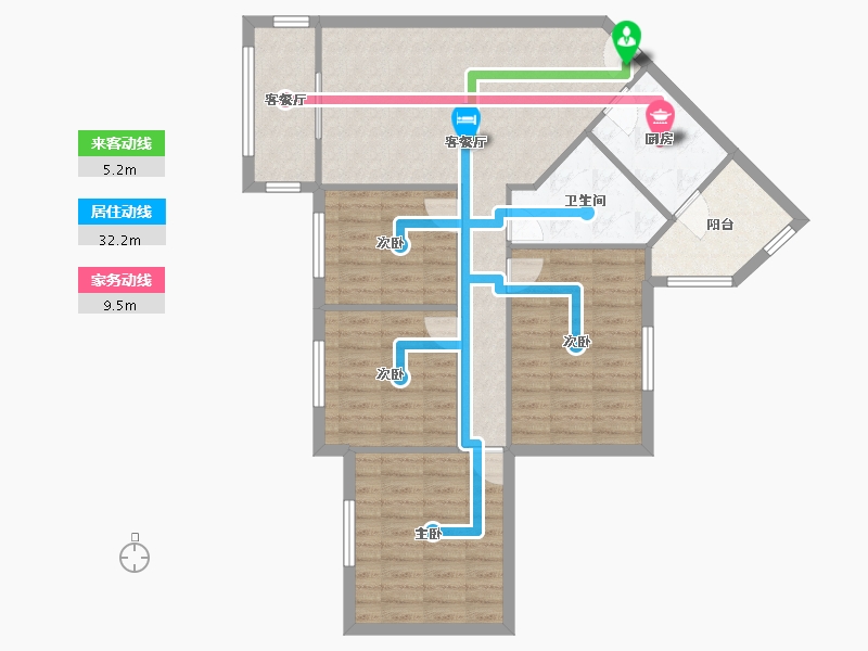 四川省-成都市-锦欣苑-93.58-户型库-动静线