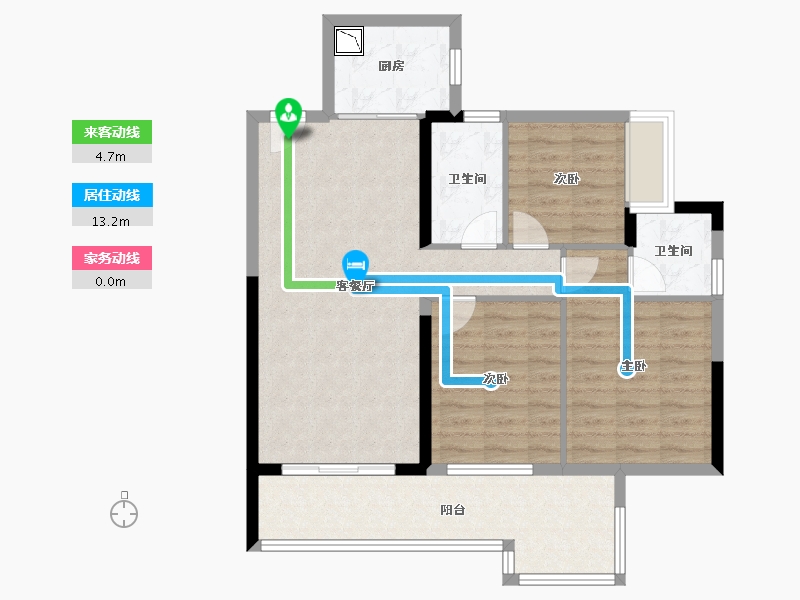 广东省-清远市-卧龙五洲世纪城-87.26-户型库-动静线