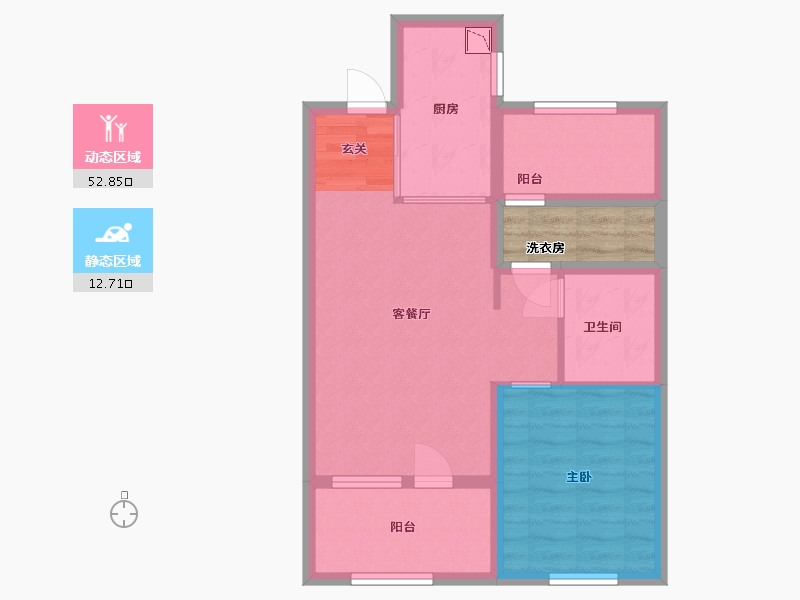 山东省-青岛市-金地康养智慧谷-61.69-户型库-动静分区