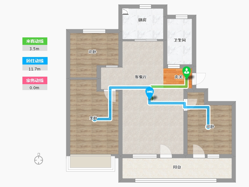 山东省-青岛市-海信文墨里-80.00-户型库-动静线