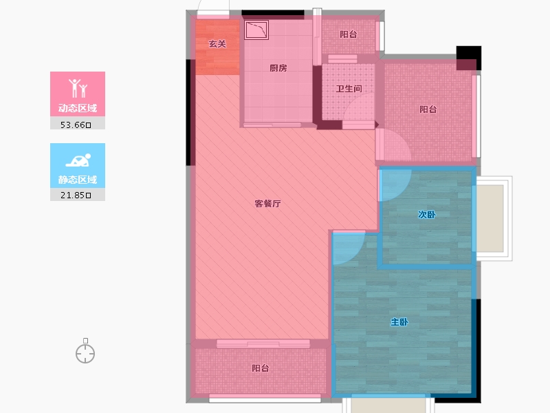 广西壮族自治区-南宁市-亲水湾-65.78-户型库-动静分区