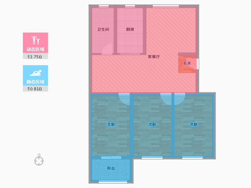 河北省-沧州市-家河湾-91.96-户型库-动静分区