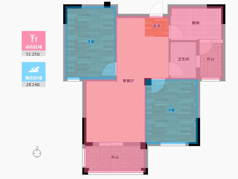 湖北省-随州市-圆梦星光城-71.31-户型库-动静分区