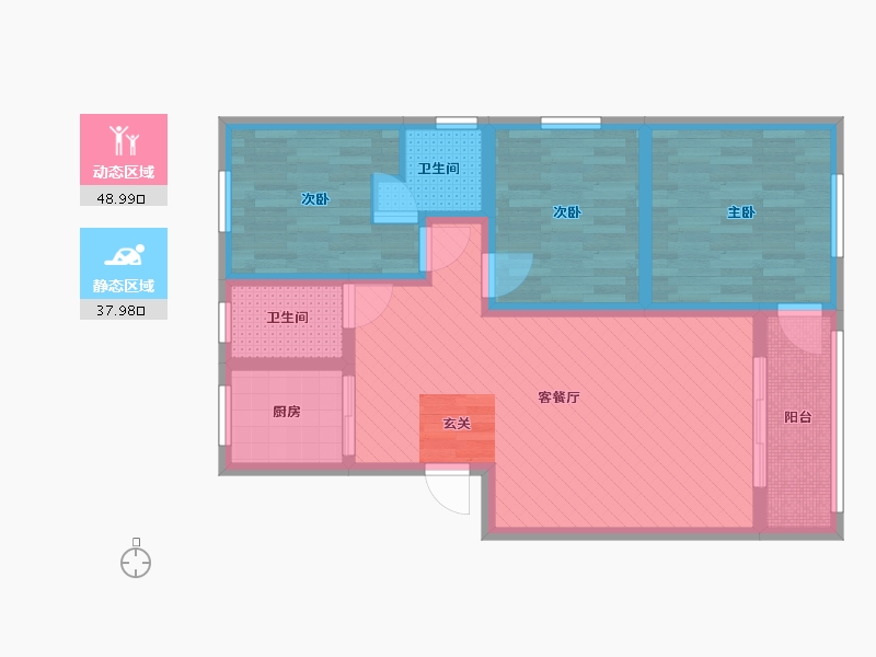 江西省-赣州市-赣县区杨仙大道-74.86-户型库-动静分区