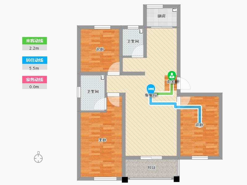 河北省-衡水市-东郎社区-81.87-户型库-动静线