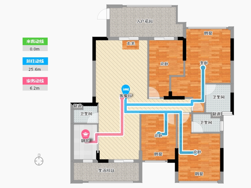 广东省-汕头市-丰迪柏悦-123.01-户型库-动静线