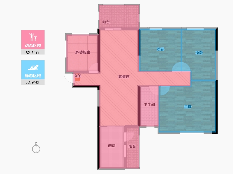 湖南省-衡阳市-天鹅新城-122.41-户型库-动静分区