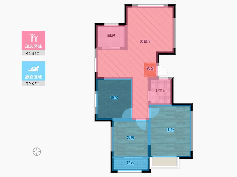 山东省-威海市-维多利亚-70.27-户型库-动静分区