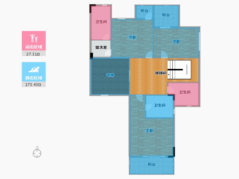 广东省-广州市-欧亚山庄-232.00-户型库-动静分区