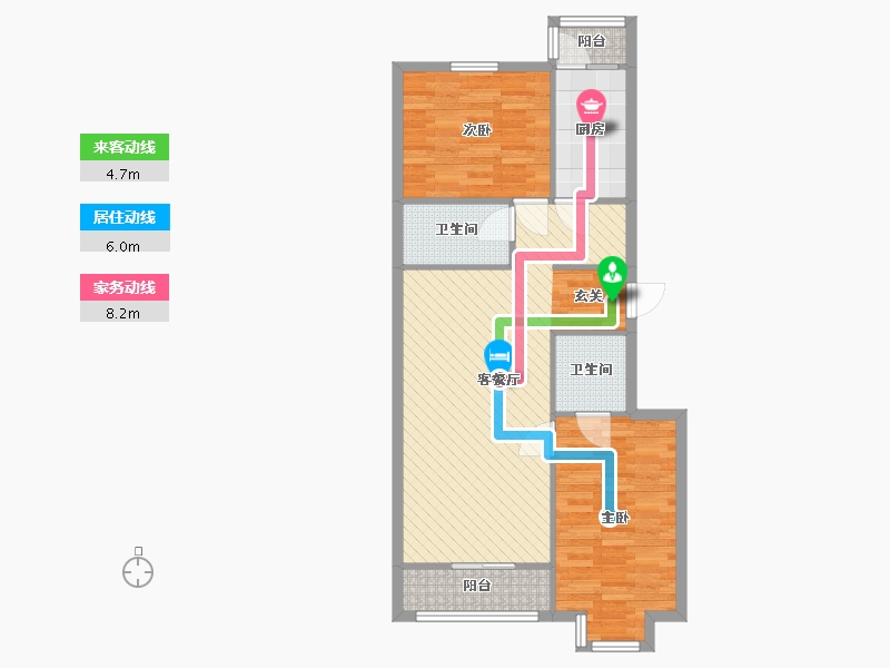 北京-北京市-西上园-77.20-户型库-动静线