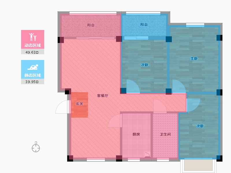 江西省-赣州市-红都国际城-80.28-户型库-动静分区