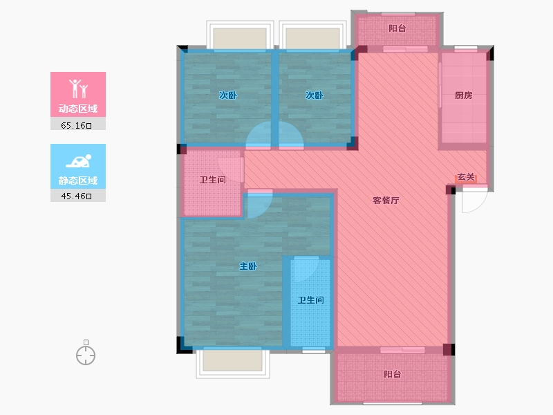 江西省-赣州市-阳明商业中心-96.79-户型库-动静分区