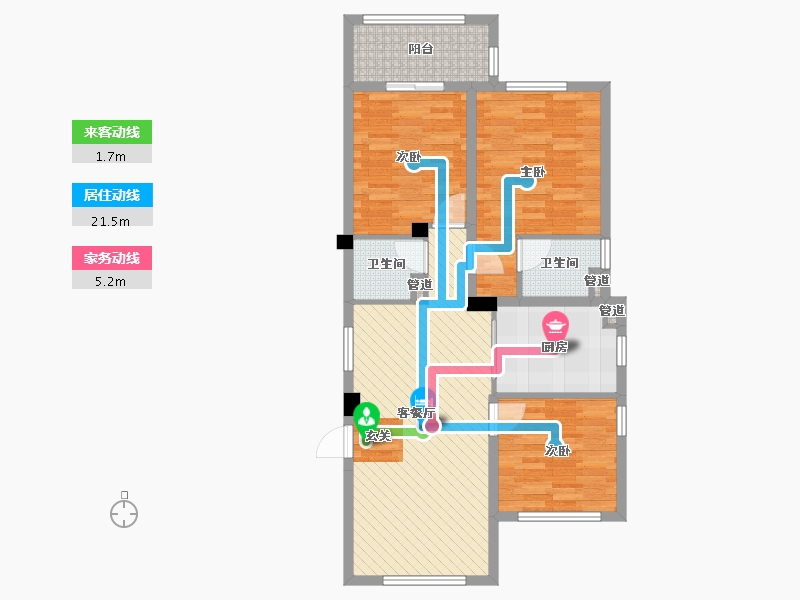 浙江省-丽水市-文晖名苑-82.02-户型库-动静线