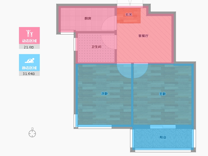 江苏省-苏州市-惠丰花园二区138-46.13-户型库-动静分区