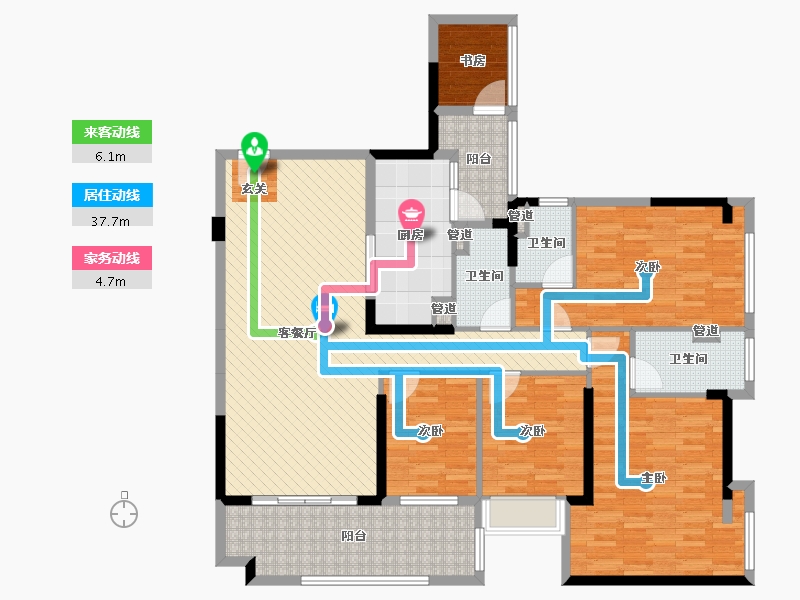 广东省-湛江市-海天一色-142.90-户型库-动静线