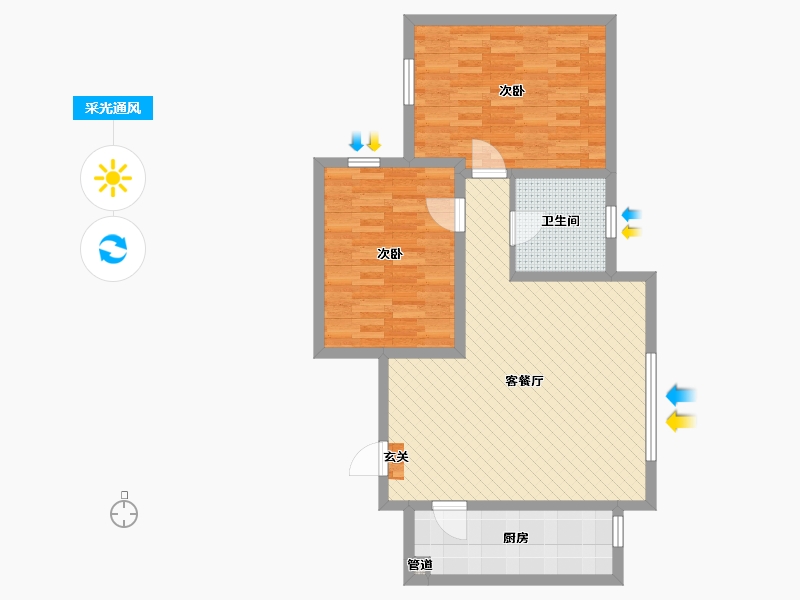 山东省-济南市-苏家小区-80.00-户型库-采光通风