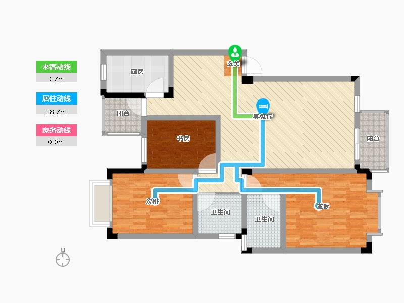 四川省-成都市-蓝色空间如意府-97.45-户型库-动静线