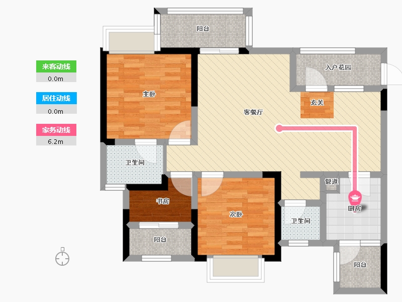 四川省-成都市-恒合时代城-80.32-户型库-动静线