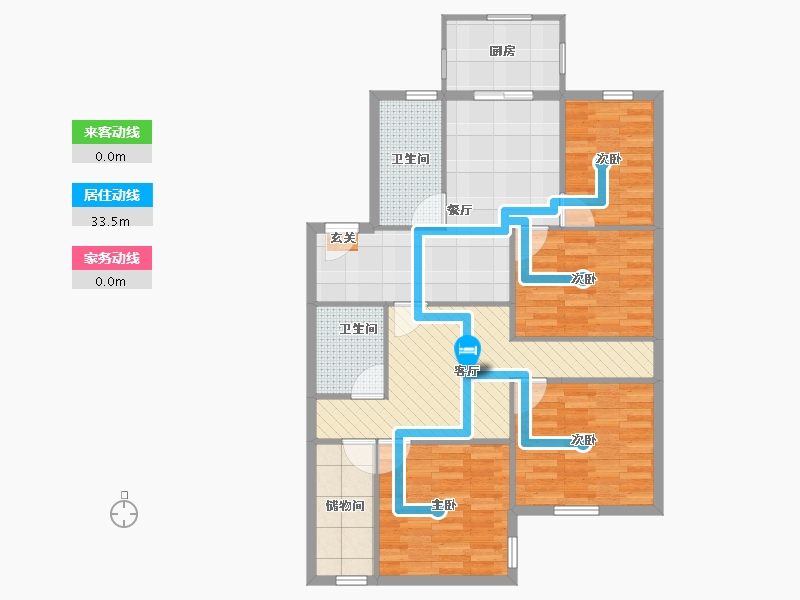 山东省-烟台市-幸福-95.49-户型库-动静线