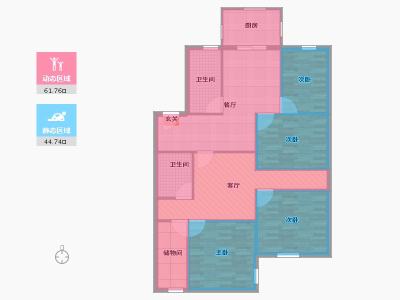 山东省-烟台市-幸福-95.49-户型库-动静分区