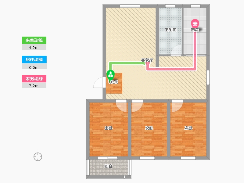 河北省-沧州市-金都方庄佳苑-97.01-户型库-动静线