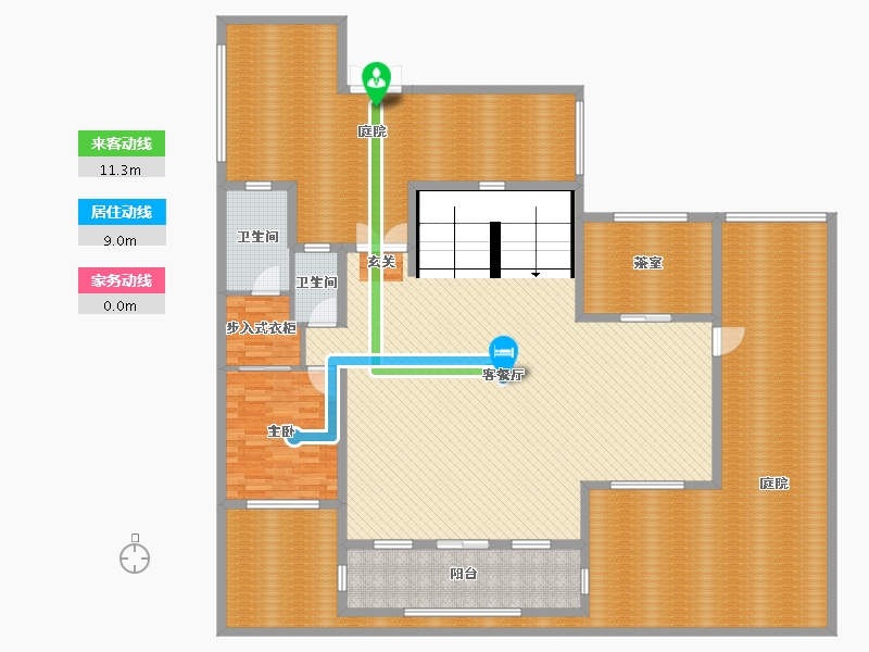 云南省-昆明市-绿地.海珀澜庭-248.63-户型库-动静线