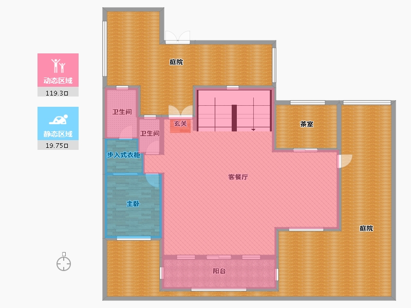 云南省-昆明市-绿地.海珀澜庭-248.63-户型库-动静分区