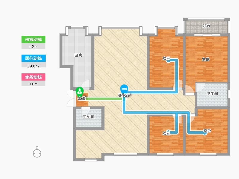 宁夏回族自治区-吴忠市-秦韵湖畔-164.98-户型库-动静线