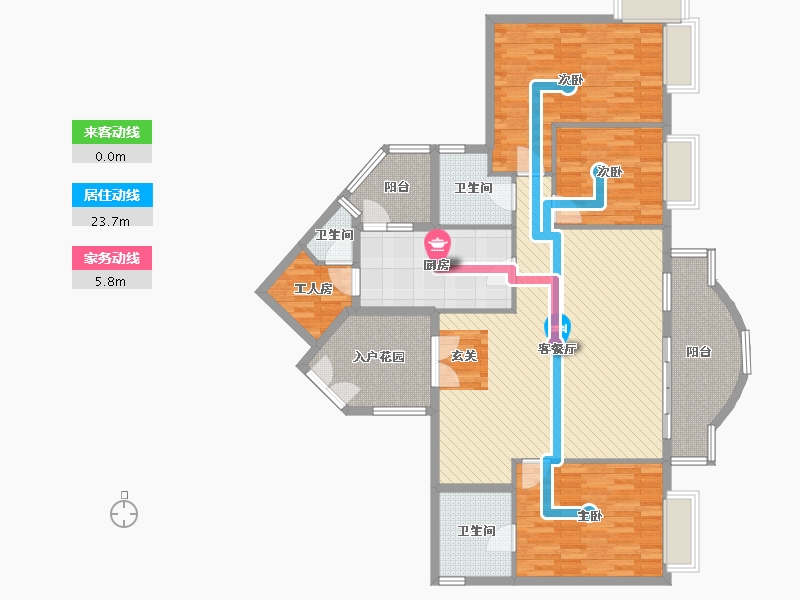 广东省-珠海市-海逸湾畔-139.34-户型库-动静线