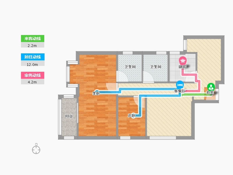 广东省-深圳市-汇鑫花园-64.12-户型库-动静线