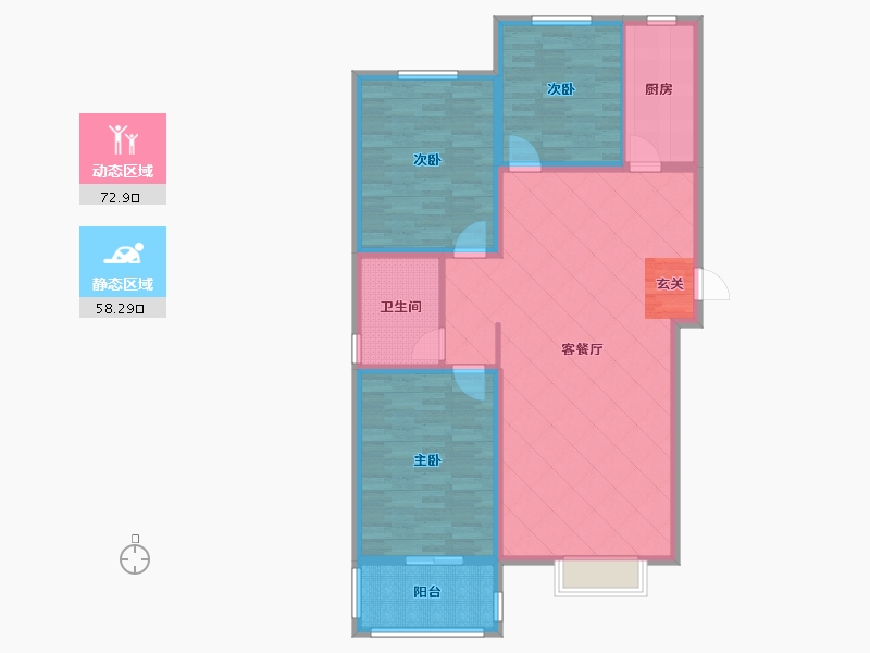 河北省-保定市-惠友万悦城-118.00-户型库-动静分区