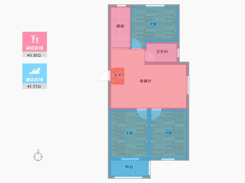 河北省-沧州市-丽都新苑-76.08-户型库-动静分区