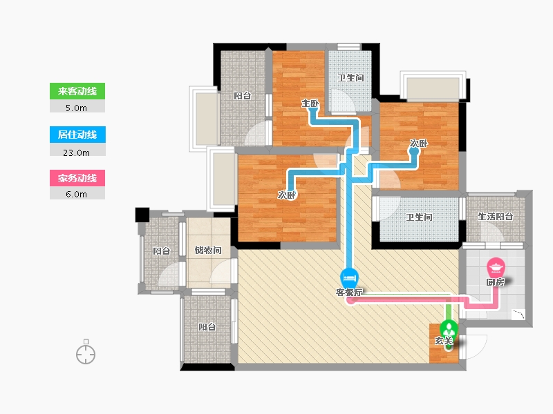 四川省-成都市-洲际亚洲湾-92.76-户型库-动静线