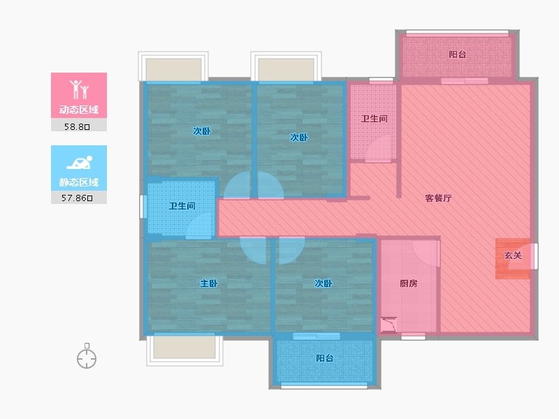 福建省-福州市-联建新苑-103.48-户型库-动静分区