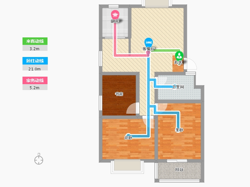 山西省-运城市-学府名都-76.31-户型库-动静线