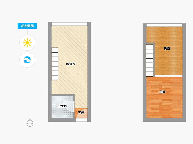 福建省-厦门市-大唐五缘yohoA栋-37.21-户型库-采光通风