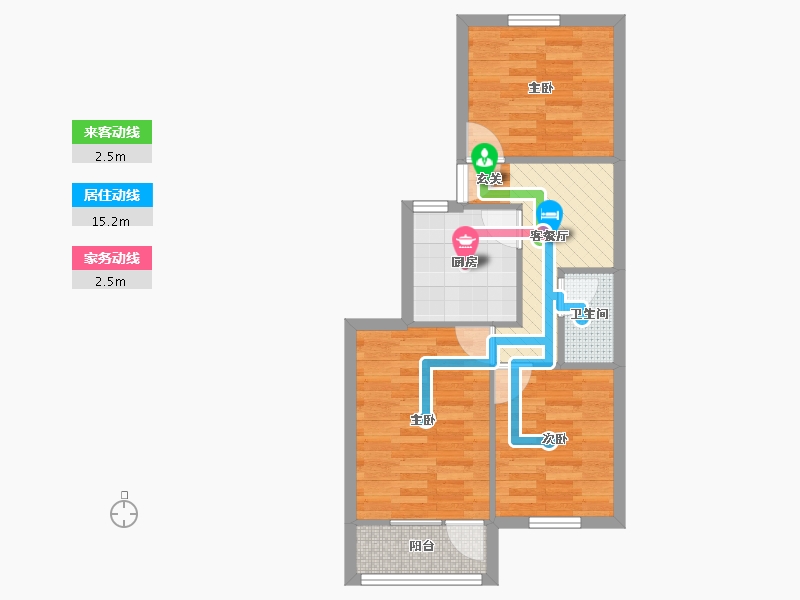 山东省-青岛市-敦化路小区-50.59-户型库-动静线