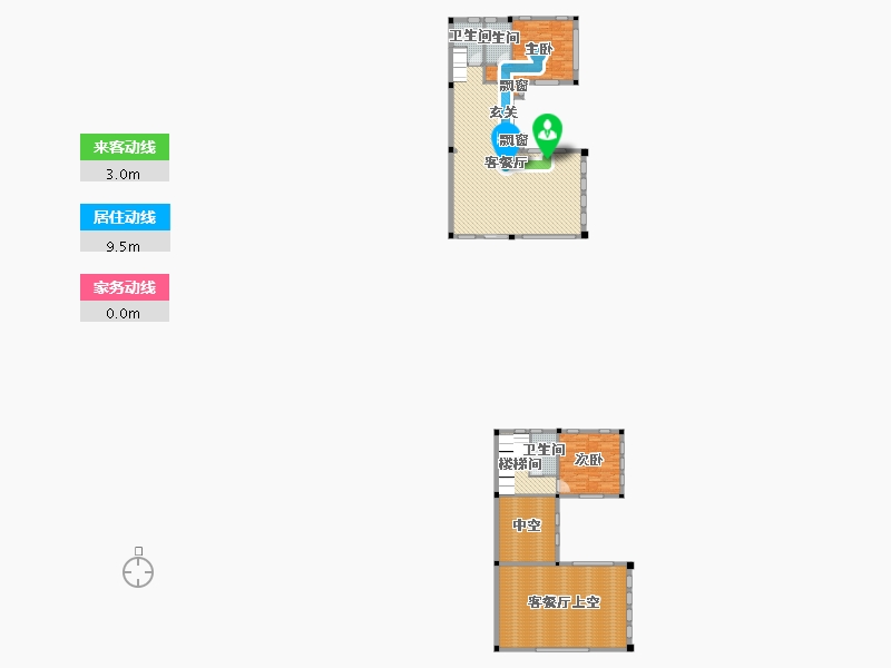 贵州省-黔南布依族苗族自治州-碧桂园天麓1号-185.91-户型库-动静线