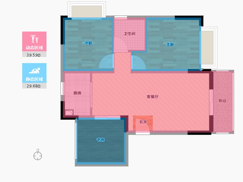 广东省-东莞市-厚德华庭1号商业住宅楼-60.63-户型库-动静分区