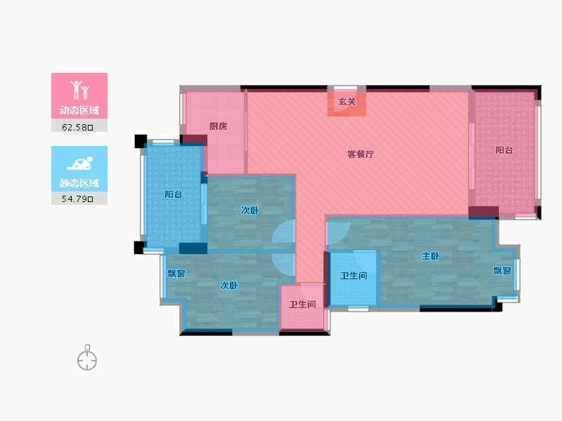 广东省-揭阳市-万景豪园-105.00-户型库-动静分区