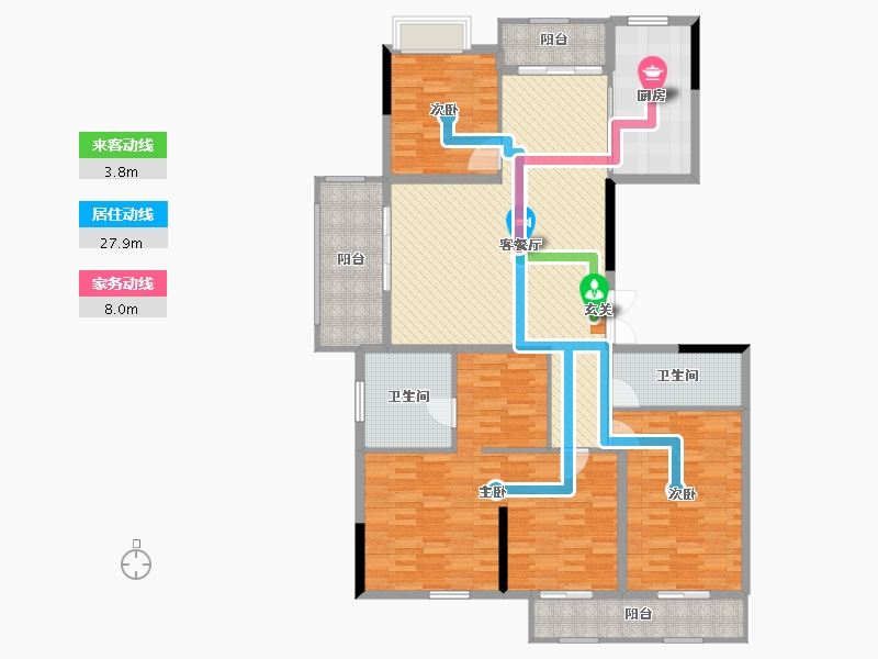 浙江省-宁波市-泗门嘉悦城-151.00-户型库-动静线