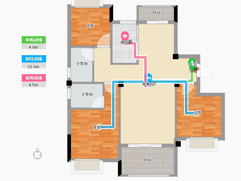 湖北省-荆门市-京山-92.00-户型库-动静线