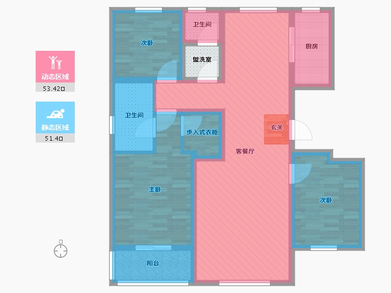 河北省-衡水市-御景江山-93.02-户型库-动静分区